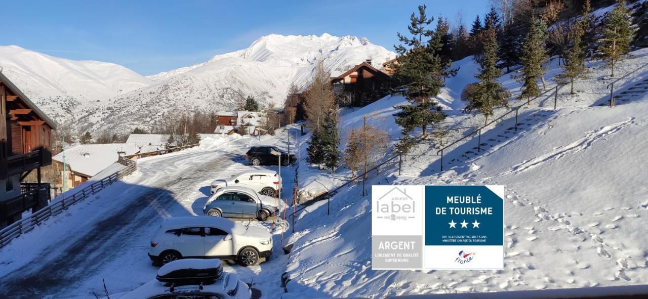 דירות לס דה-אלפס T2 Meuble Tourisme 3 Etoiles, Pied Des Pistes-Parking Prive Avec Balcon Et Superbe Vue מראה חיצוני תמונה